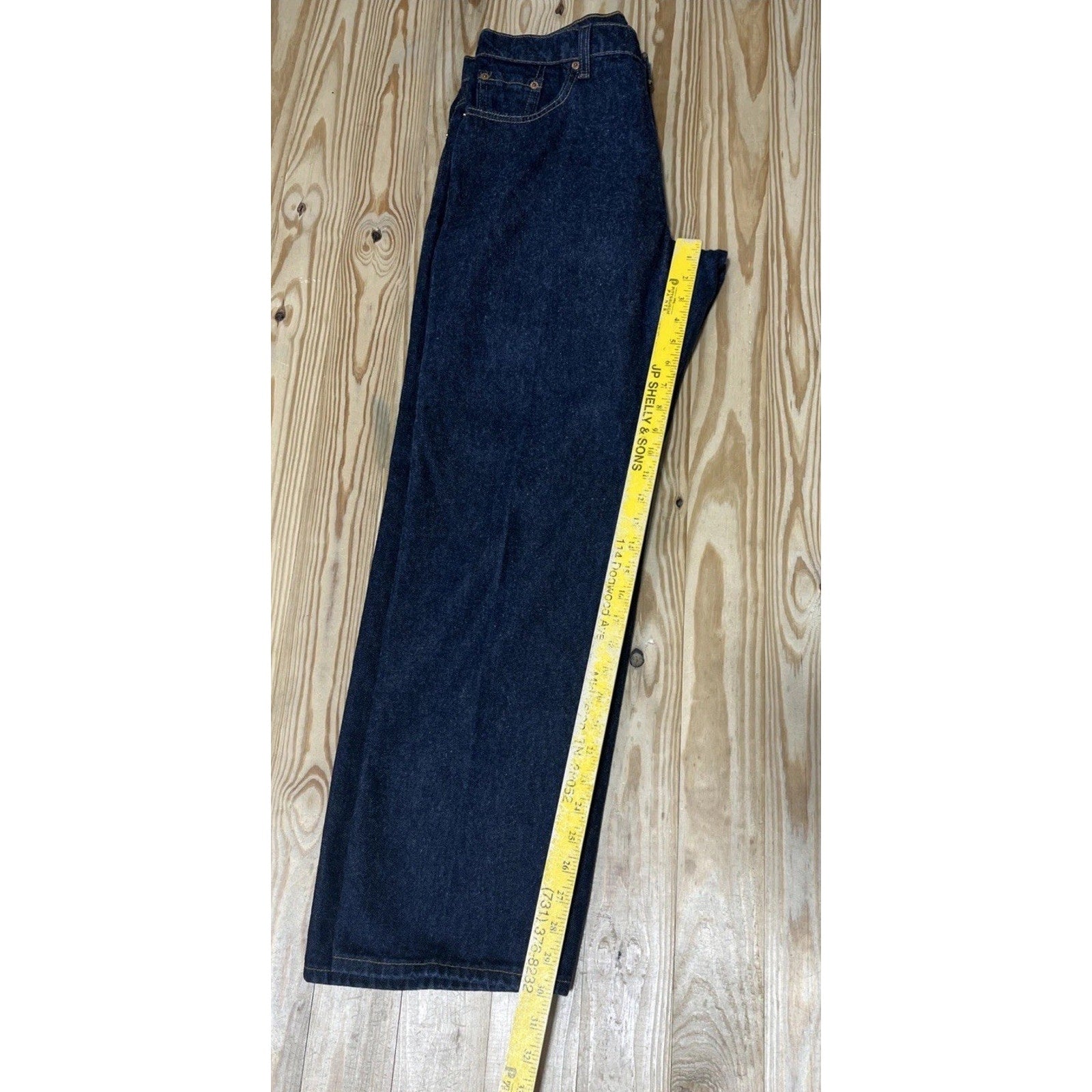 Vintage Levis 555 Mom Jeans Womens 13 Low Rise Guy's Fit Blue USA 90s 31x30