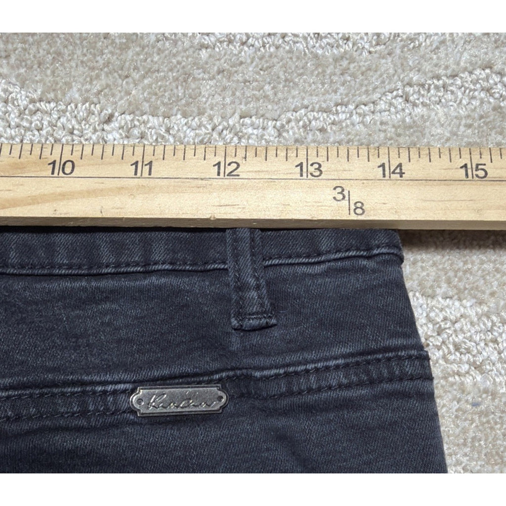Kancan Mid-Rise Skinny Black Denim Stretch Jeans Size 9/28