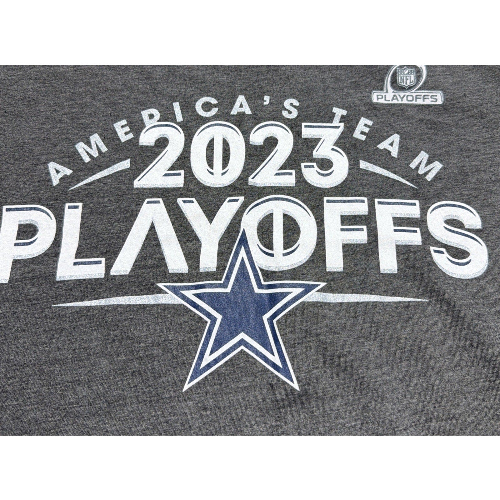 Dallas Cowboys Americas Team NFL 2023 Playoffs Fanatics Shirt 2XL Excellent