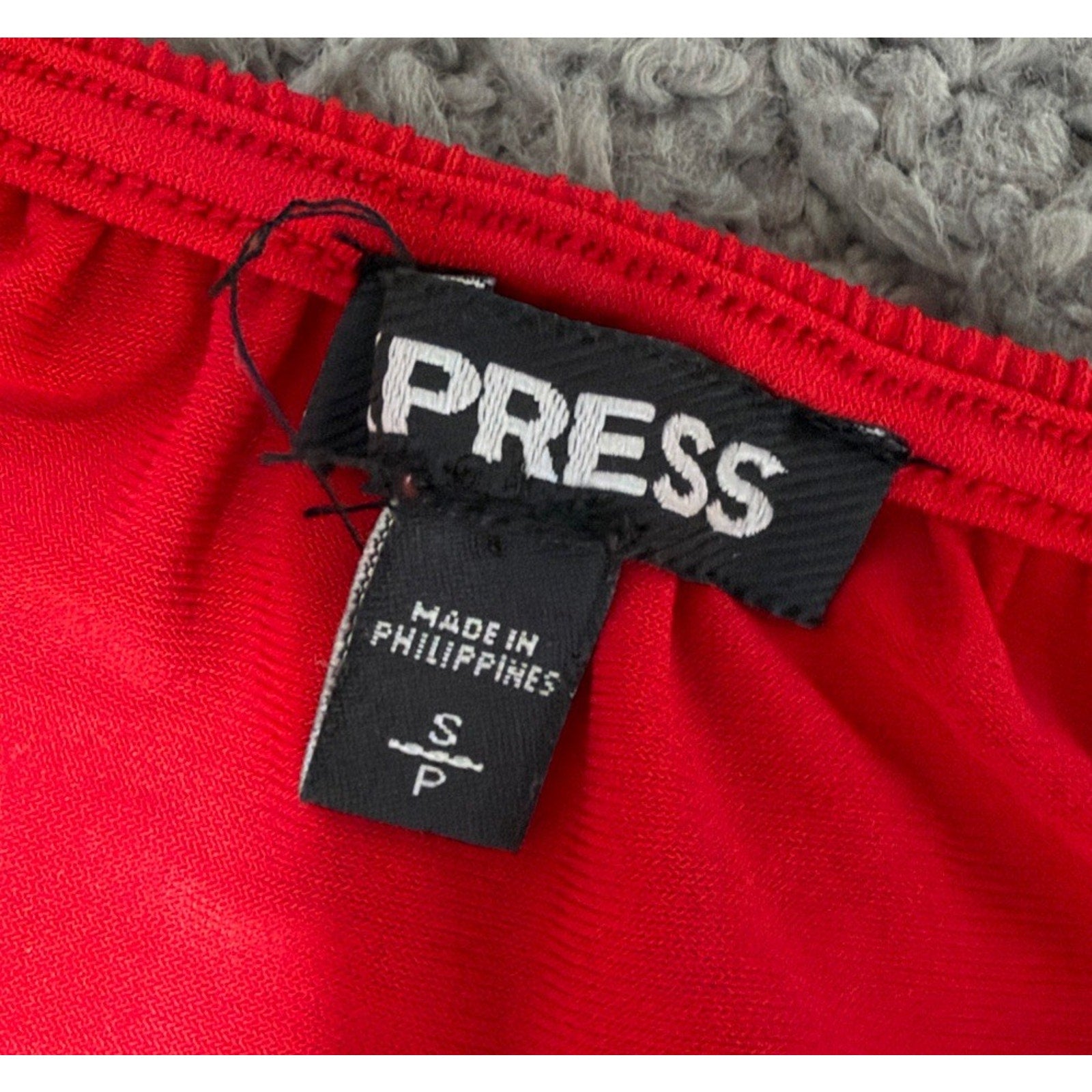 Express Balloon Sleeve Faux Wrap Blouse Top Size Women’s S Party Career Casual