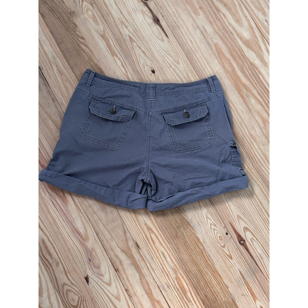 Tommy Hilfiger Shorts Women’s Size 6 Rolled Cuff Cargo Pockets Rip Stop Khaki