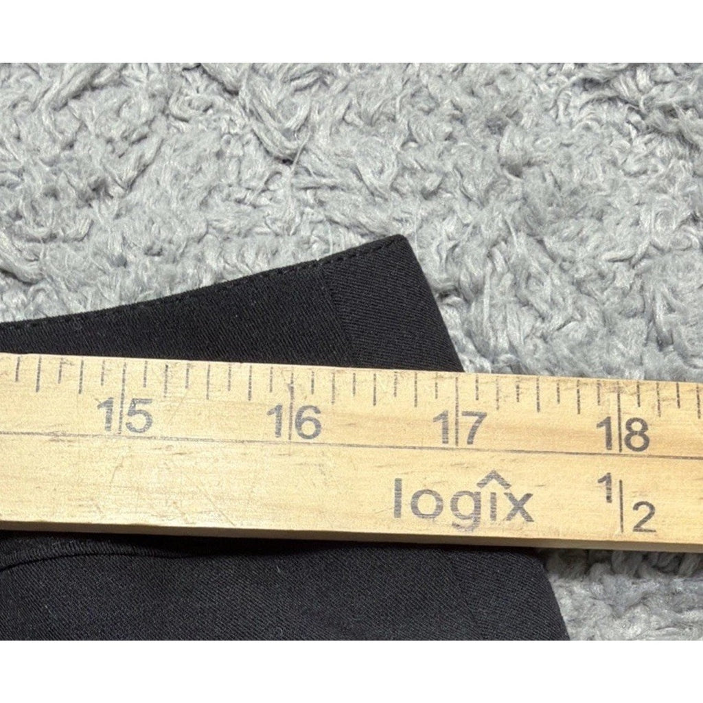 New Womens Black Relativity Flat Front Lined Skirt Size 12