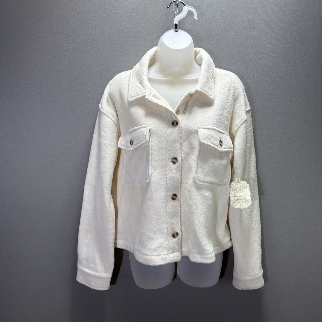 NWT Altar’d State Cream Oversized Super Soft Shacket Size Medium