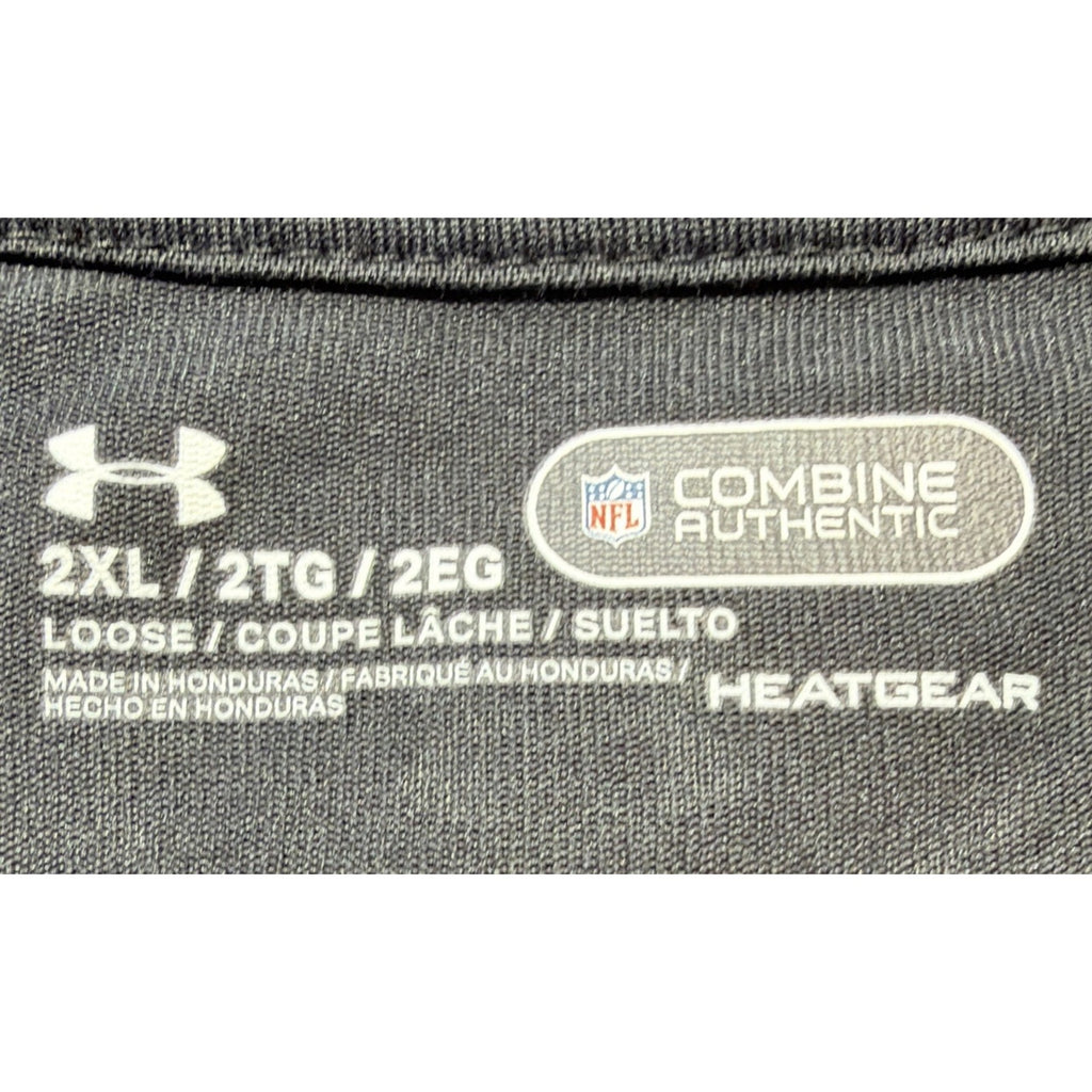 Carolina Panthers NFL Under Armour Combine Training LS Black Shirt Men’s 2XL New