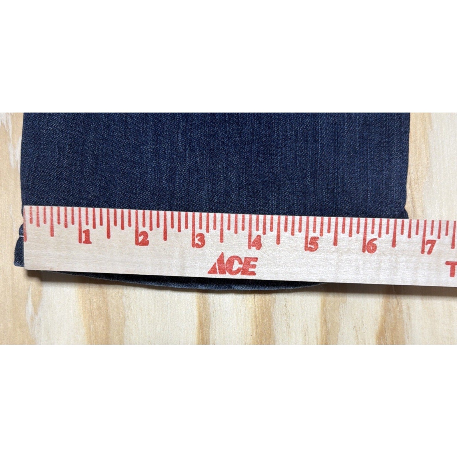 Miss Slim Skinny Jeans Thick Stitch Embroidered Pocket Distressed Size 14L 34x29