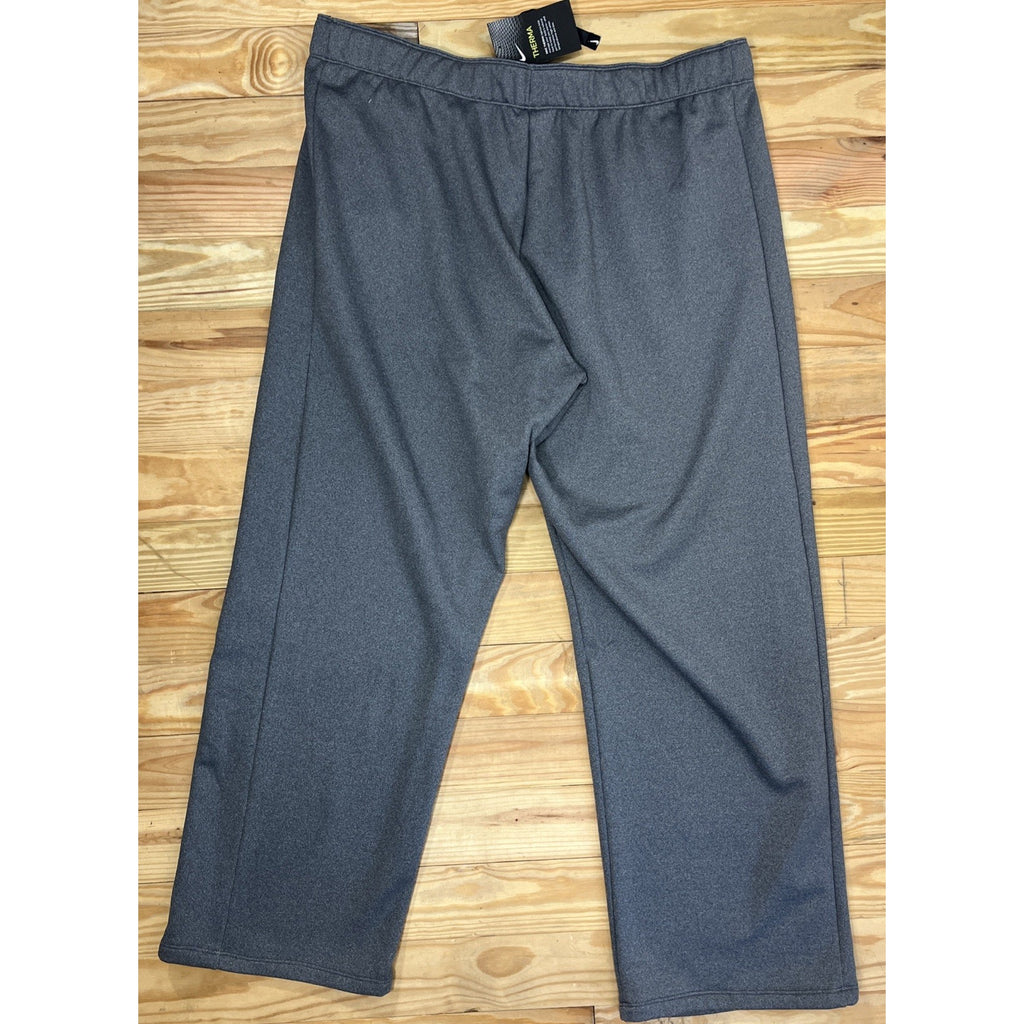 NWT WOMENS NIKE DRI-FIT FLEECE THERMA FLEECE SWEATPANTS SIZE XXL HEATHER GRAY