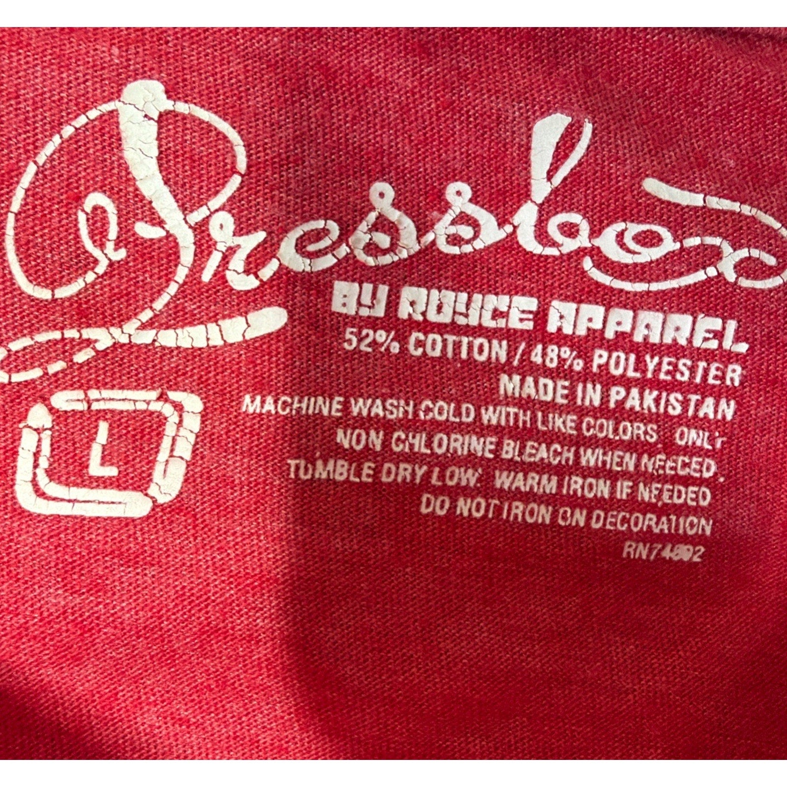 CUTE Georgia Bulldogs Women's Sz Large Red Short Sleeve Pressbox T-Shirt
