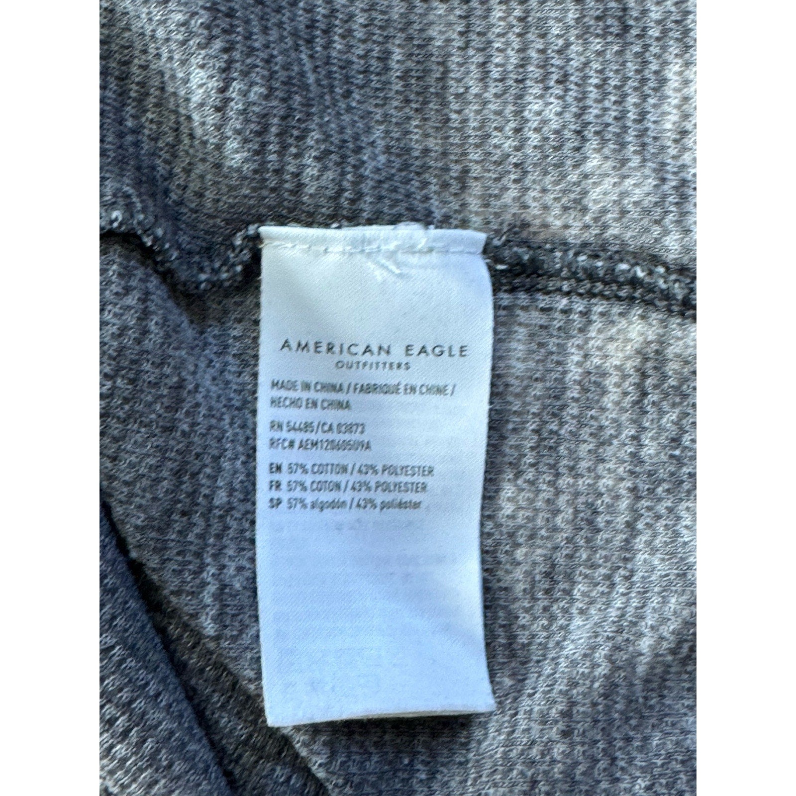 American Eagle Outfitters Medium Crop Spaghetti Strap Tank Top Gray