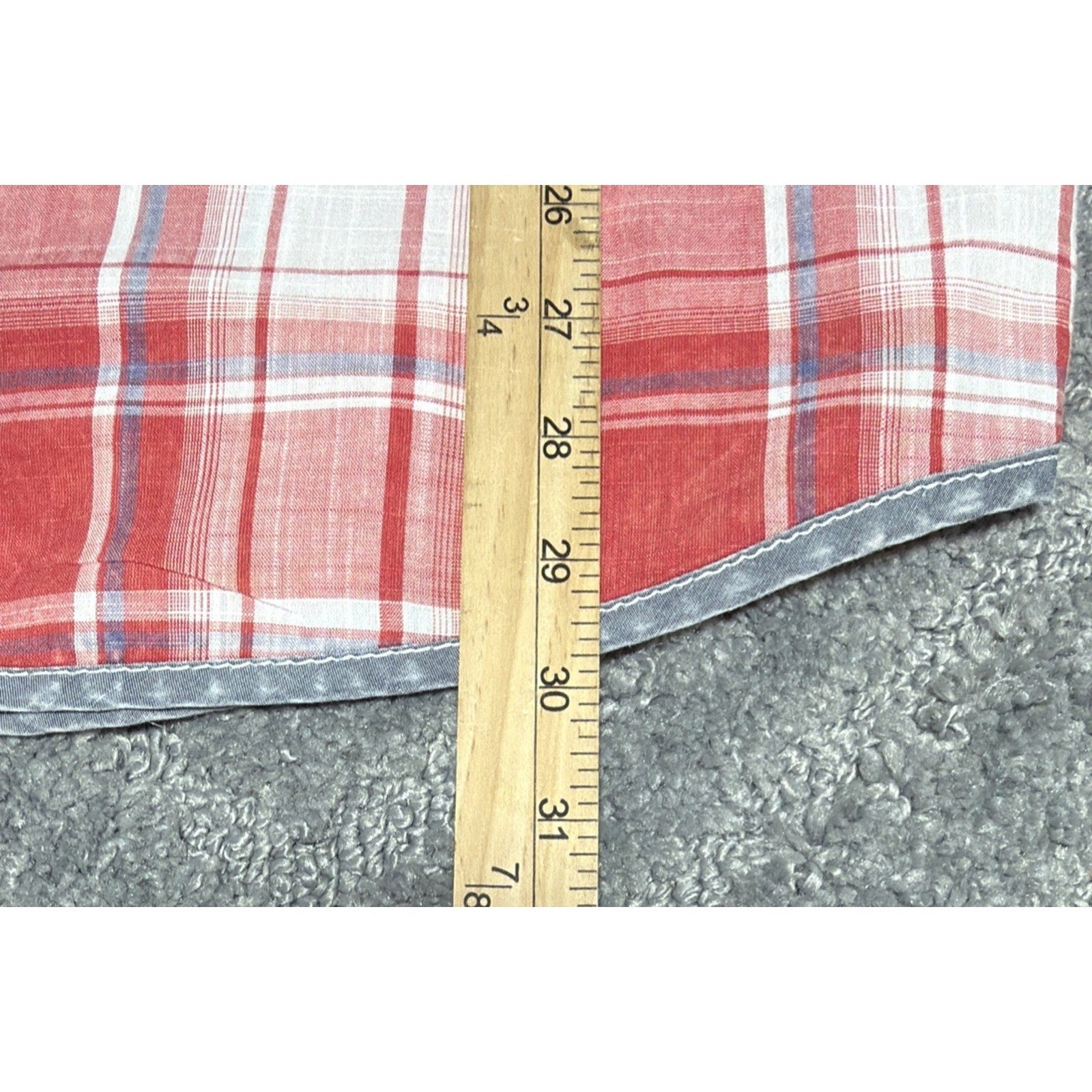 BKE Mens Red Plaid Pearl Snap Shirt Athletic Fit Size L Western Cowboy