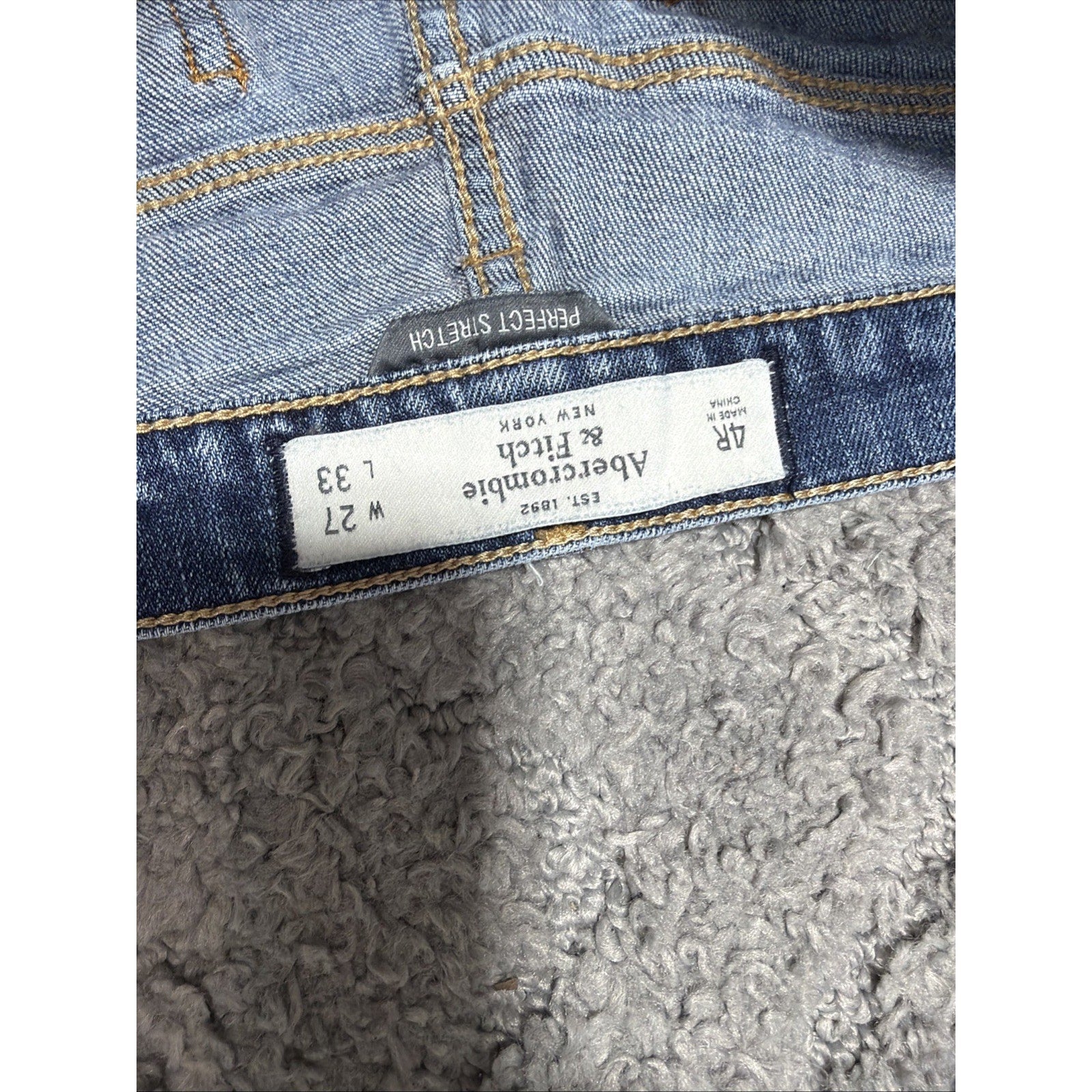 ABERCROMBIE & FITCH Y2K Jeans EMMA Bootcut Womens 6 27x33 Stretch Actual 28x31