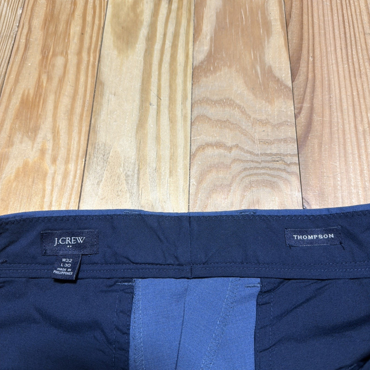 J Crew Thompson Flex Pants Men's Size 32x30 Blue Stretch Office Career