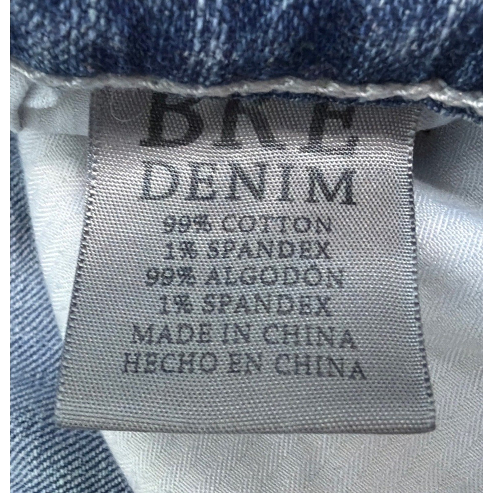 BKE Derek Straight Leg Jeans 34 Long Faded Distressed Embroidered Pockets