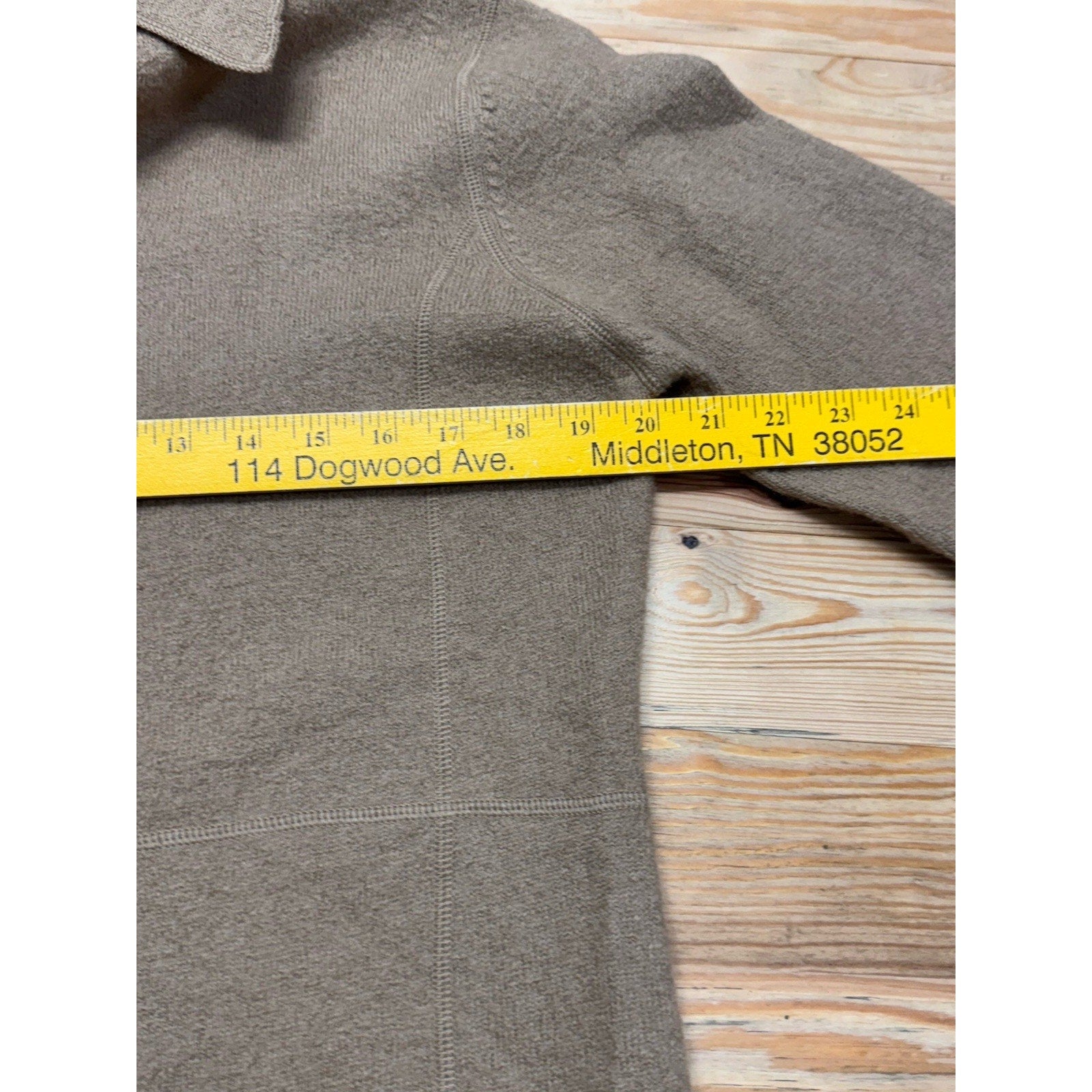 Bice By Sag Harbor 100% Wool Women Sz S Tan Sweater Cardigan