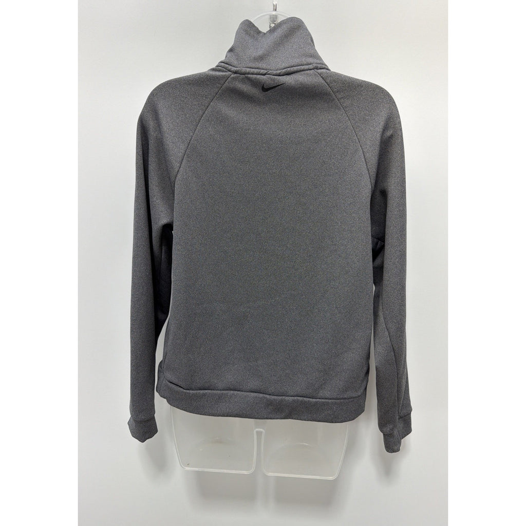 Nike Womens Quarter Zip Fleece Sweatshirt Size XS Gray Excellent