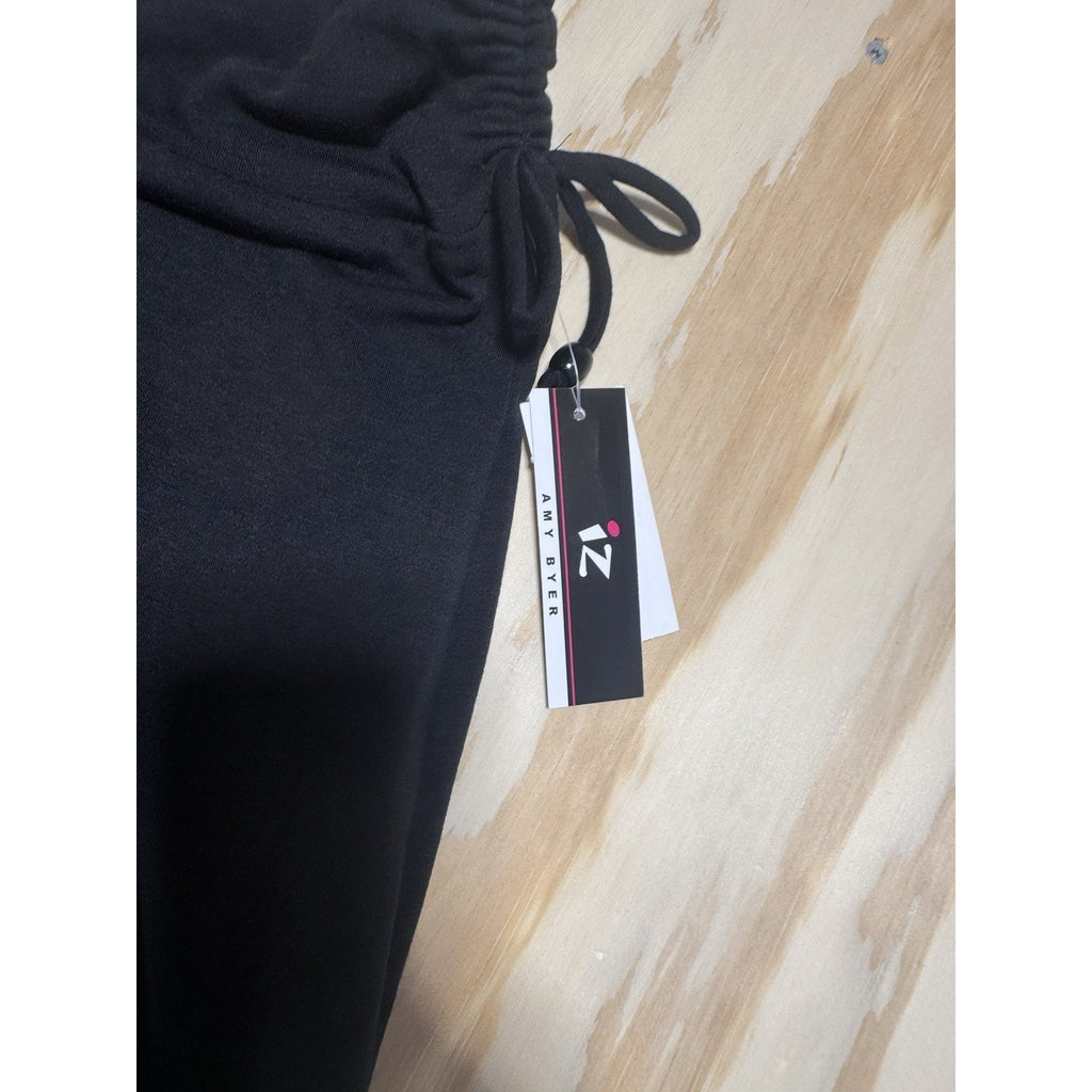 IZ Byer Black Wide Leg Pants Girls Medium 10-12 NWT Pull On Gaucho Culotte