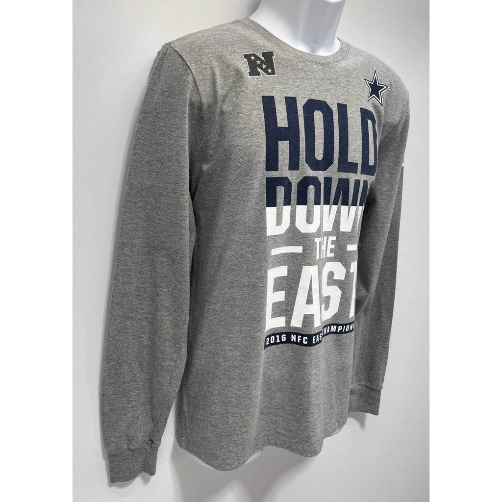 Nike Dallas Cowboys 2016 NFC East Champions Long Sleeve Shirt Size Large