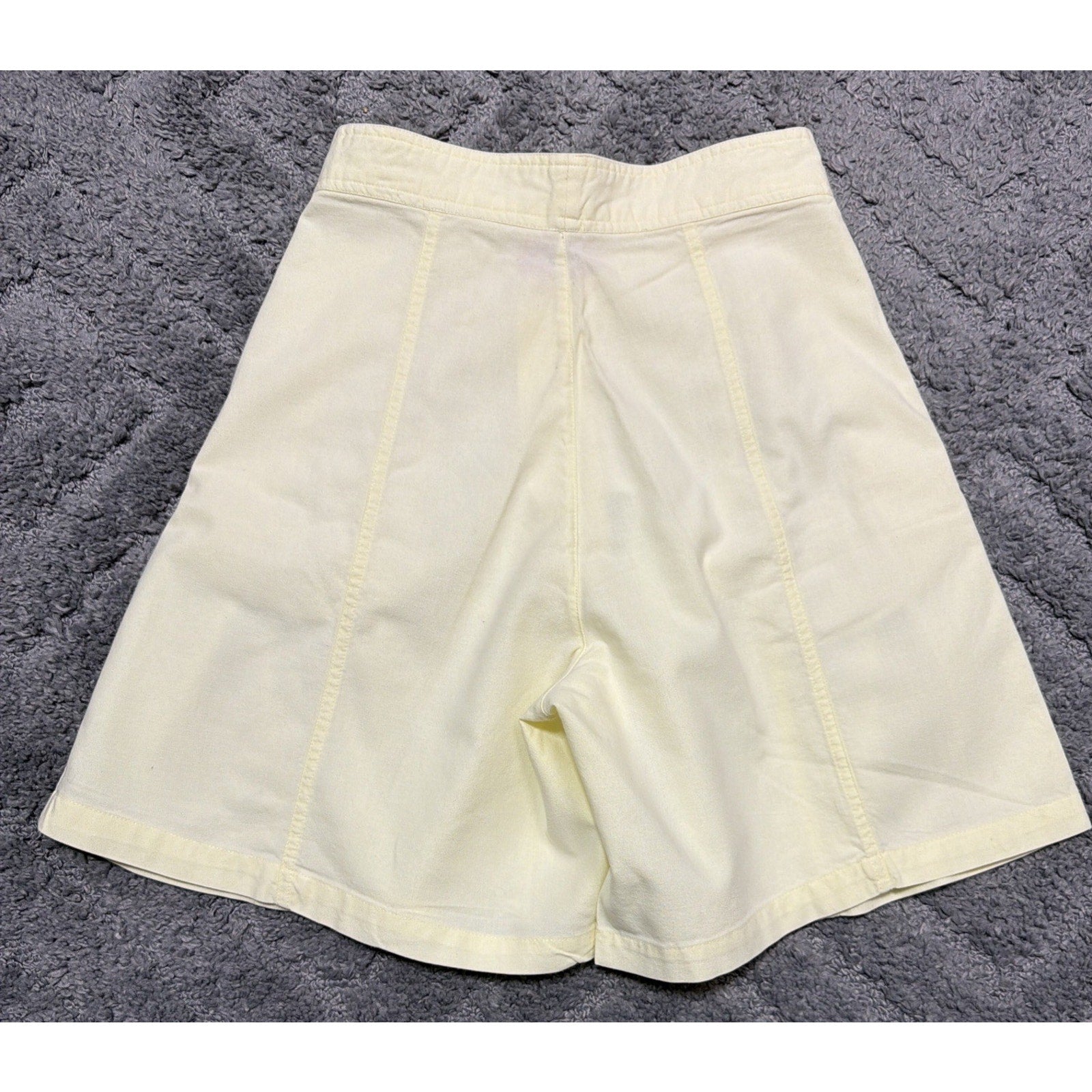 Vintage Palmetto's Mom Shorts Women 7 Plaid High Waisted 90s Retro Yellow 24x7”