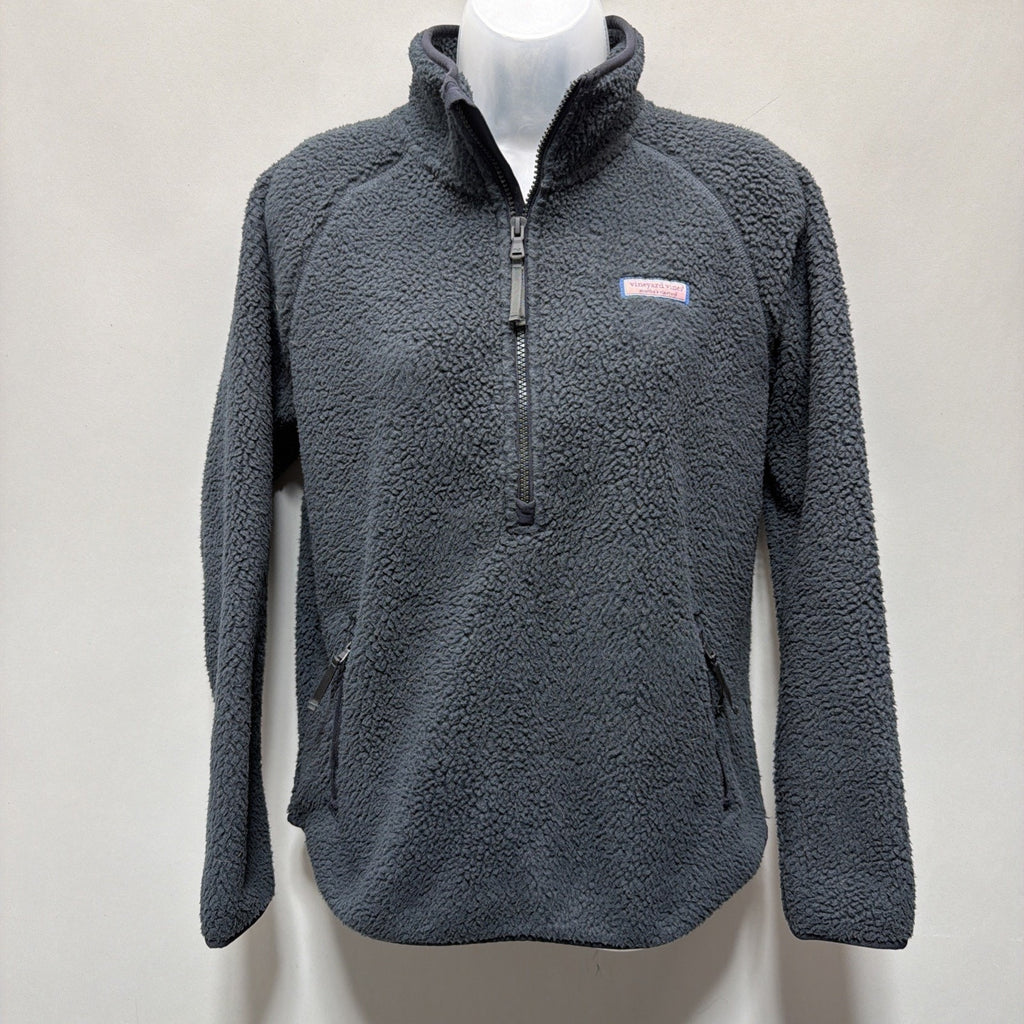 Vineyard Vines Sweater Women’s XS Pull Over 1/4 Zip Ladies Sherpa Fleece Martha