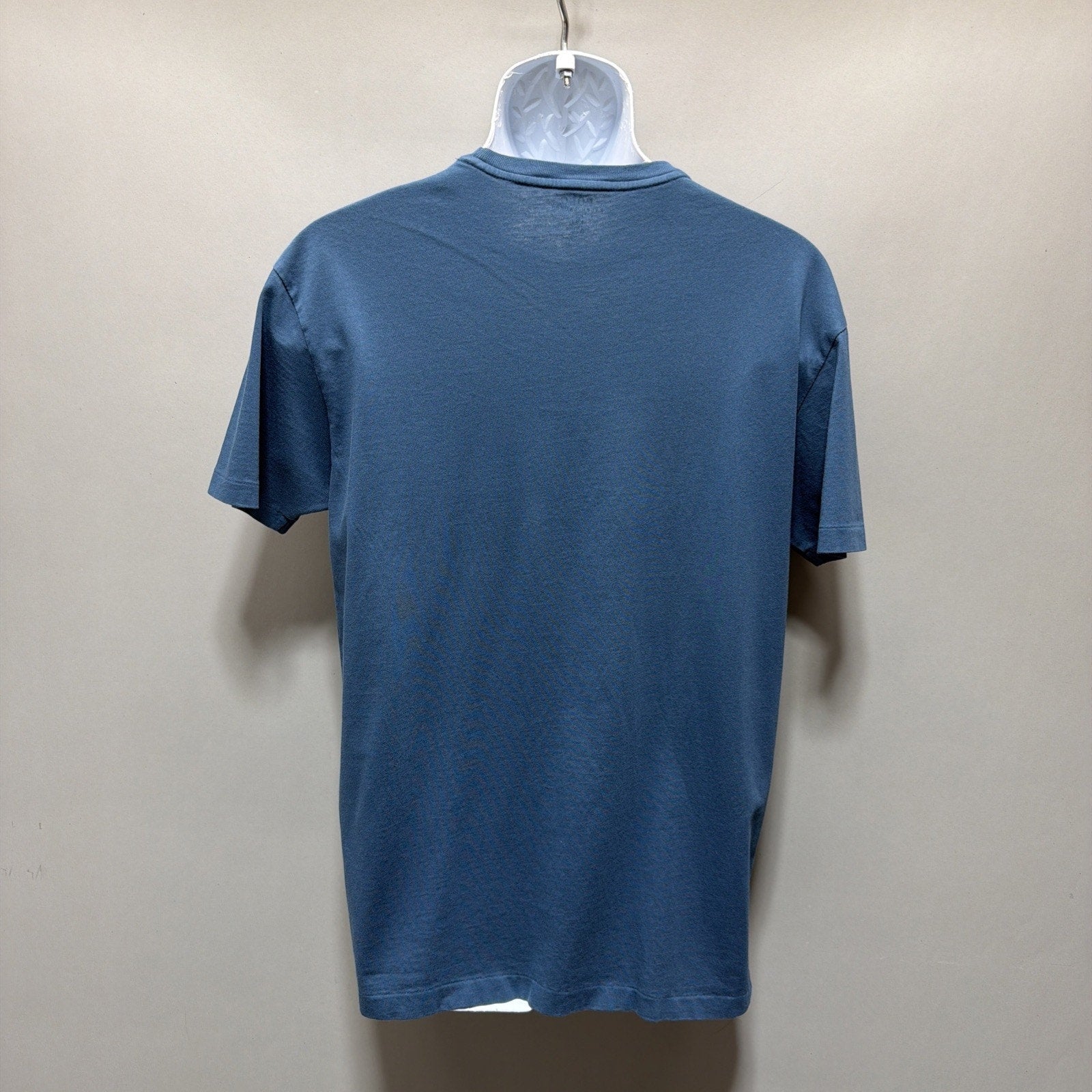 Polo Ralph Lauren T Shirt Mens Small Blue Pocket Tee Orange Pony Logo Cotton