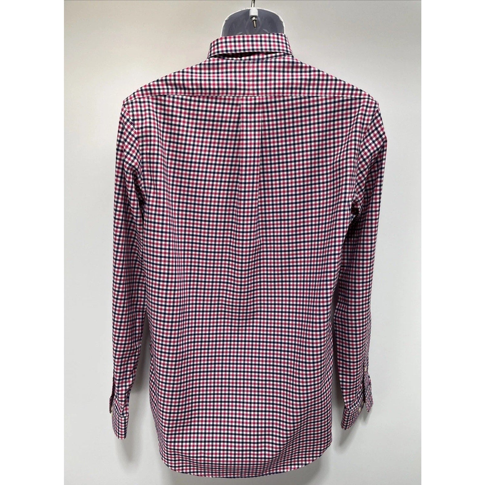 POLO Ralph Lauren Size S Non-Iron Pink Plaid Long Sleeve Shirt Mens