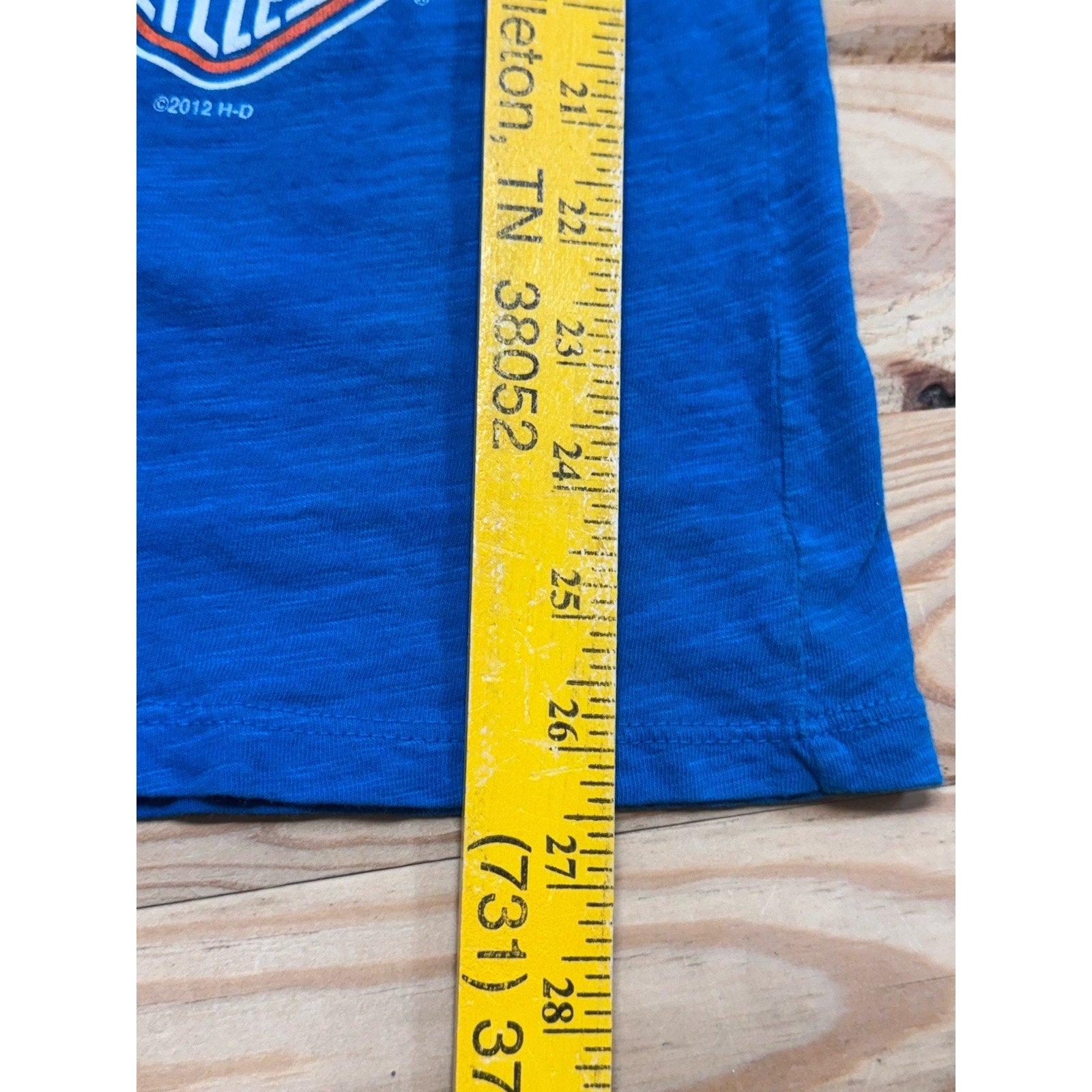 Harley Davidson Motorcycle Women's Knoxville West Size Small Blue 2012