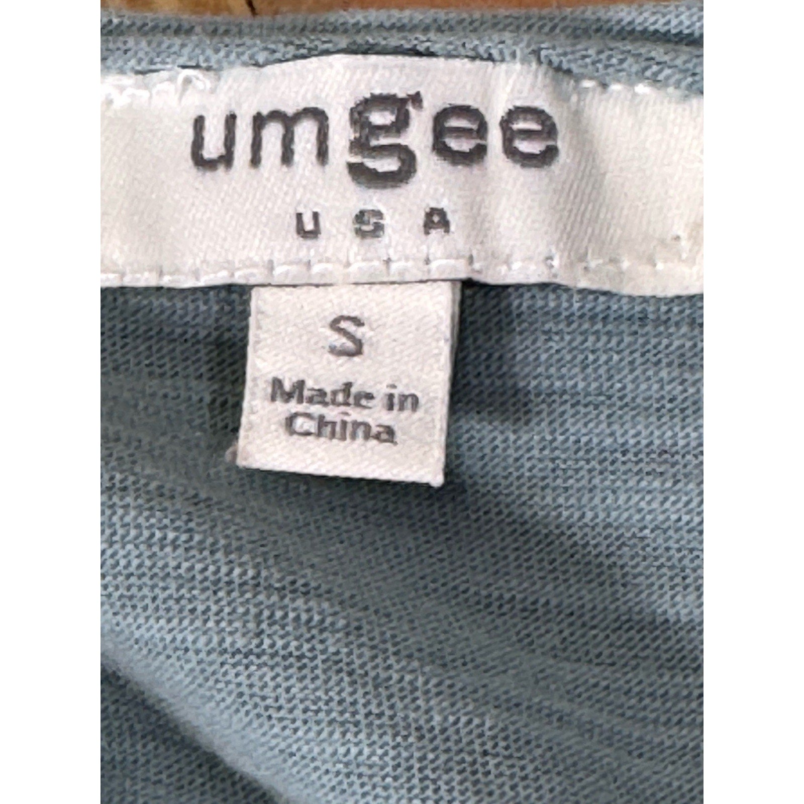 Umgee Green Ruffled Tank Women's Size Small Scoop Neck Stretch