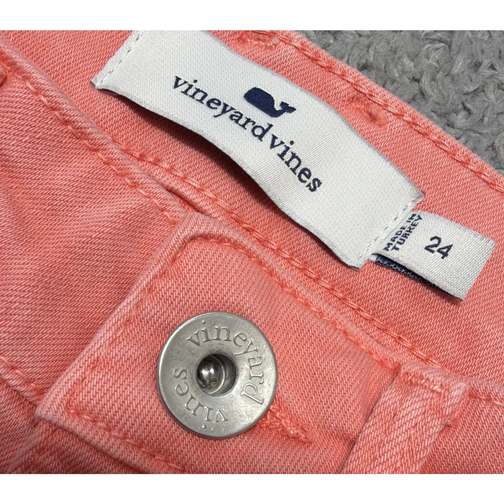 VINEYARD VINES SALMON HIGH RISE SKINNY JEANS WOMENS SIZE 24 NWT MSRP 178$