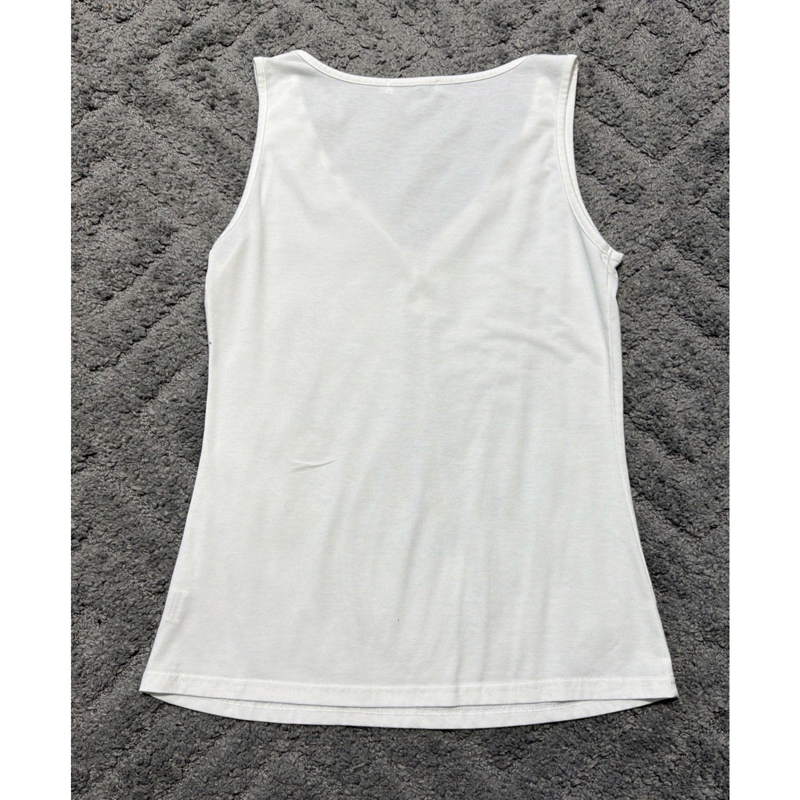 Misslook Tank Top Sleeveless Shirt Womens Size XL White Biker Goth Y2K