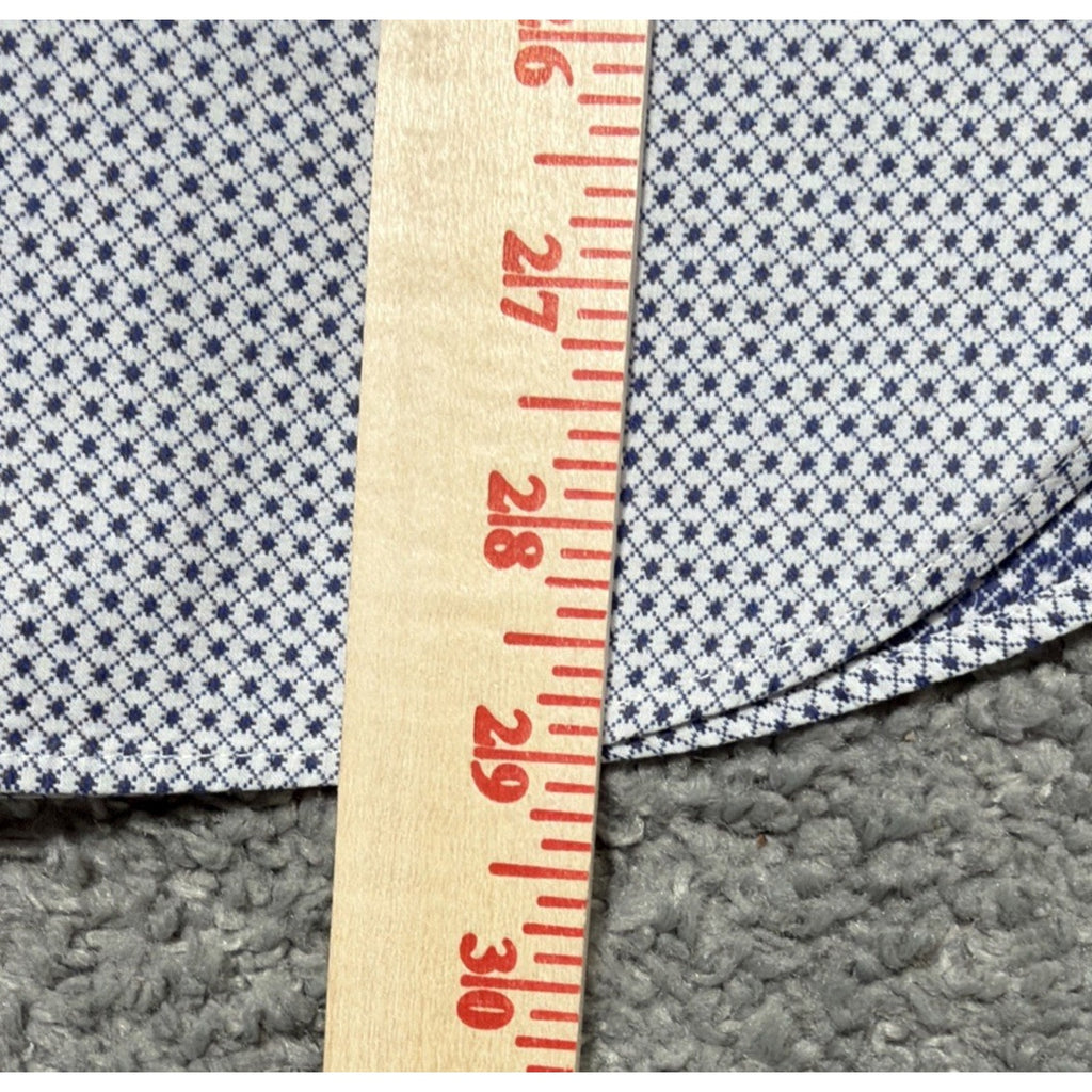 Ted Baker Endurance Shirt Mens 15 32/33 Button Down Long Sleeve Blue Plaid