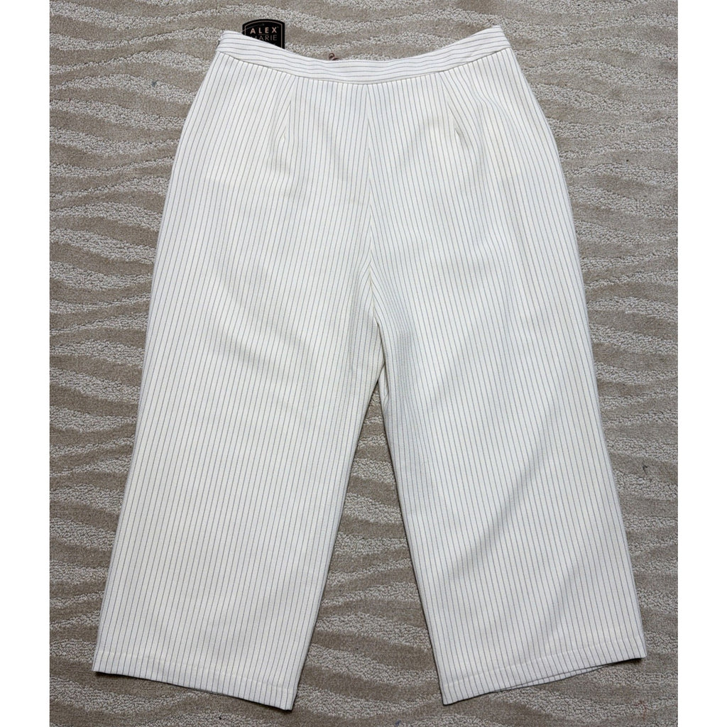 New Alex Marie Women's Pull On High Waist Rise Crop Capri Pant Size 16 NWT