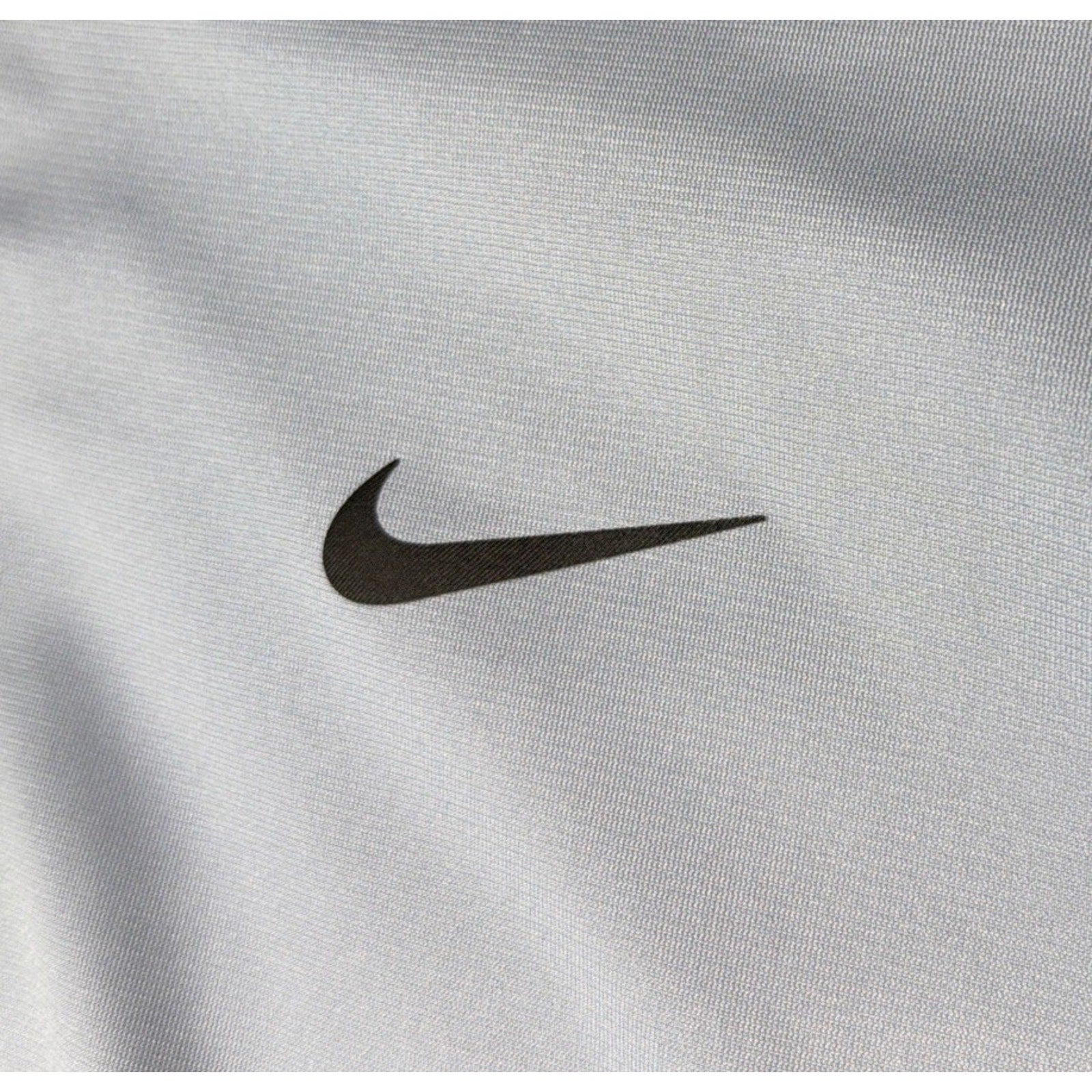 Tiger Woods Collection Nike Dri-Fit Golf 2 Snap Polo Shirt Gray Men’s Size XL