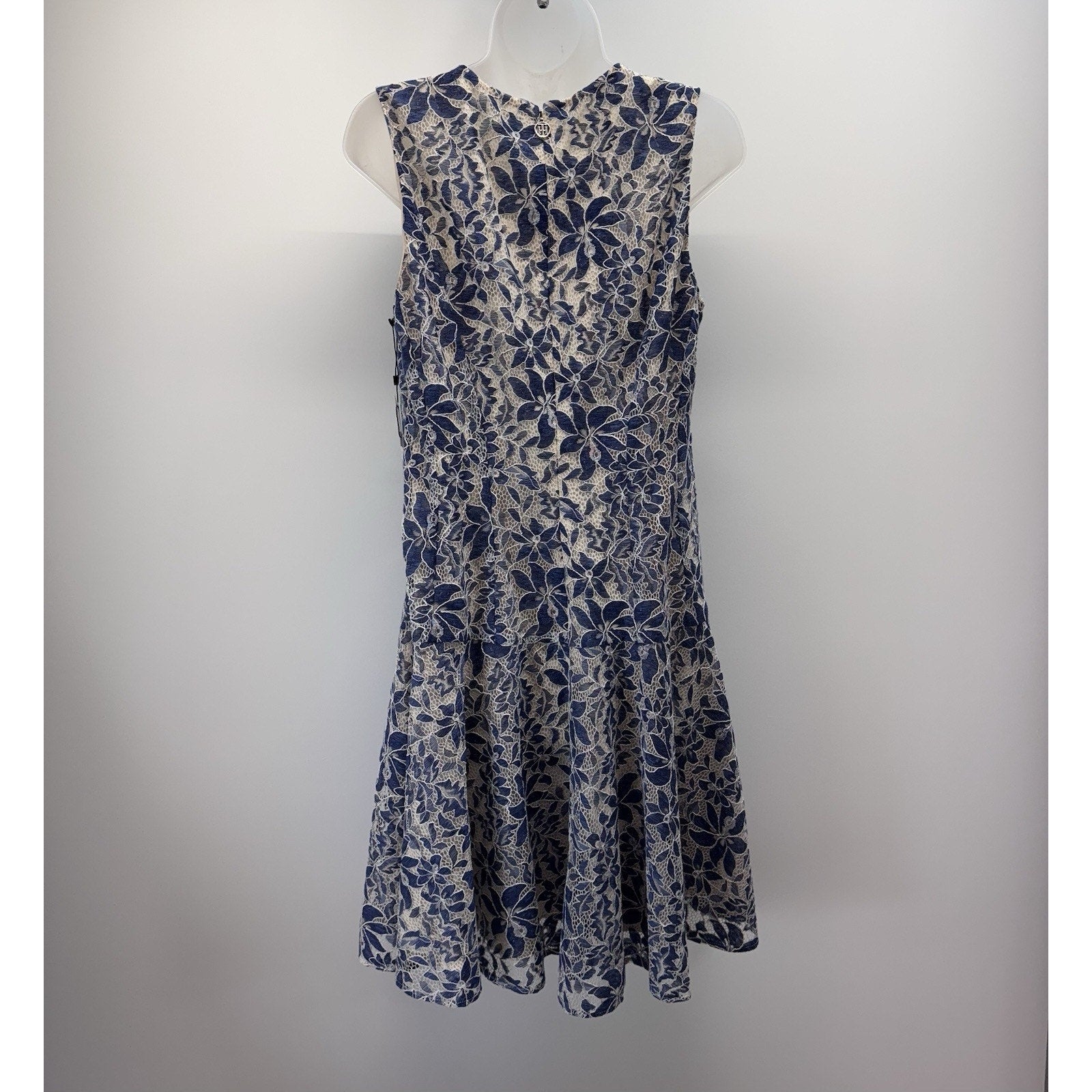 Tommy Hilfiger Blue Lace Fit and Flare Dress Women’s Size 12 New With Tags