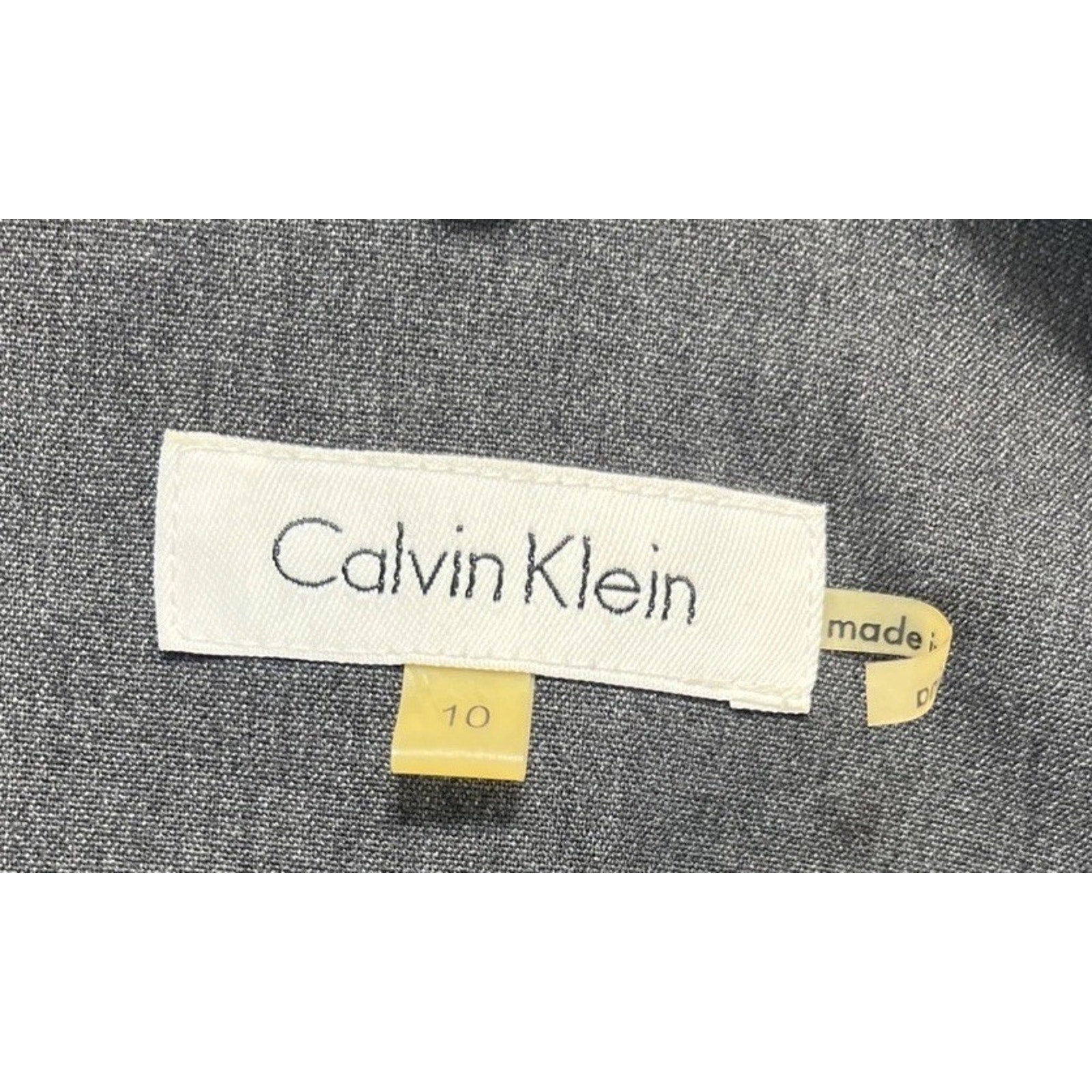 Calvin Klein Modern Essentials Women's One Button Grey Blazer Size 10 Suit Coat