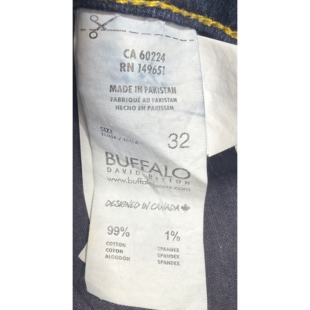 Buffalo David Bitton Parker-X Mens Denim Shorts Dark Wash Slim Fit Stretch 32