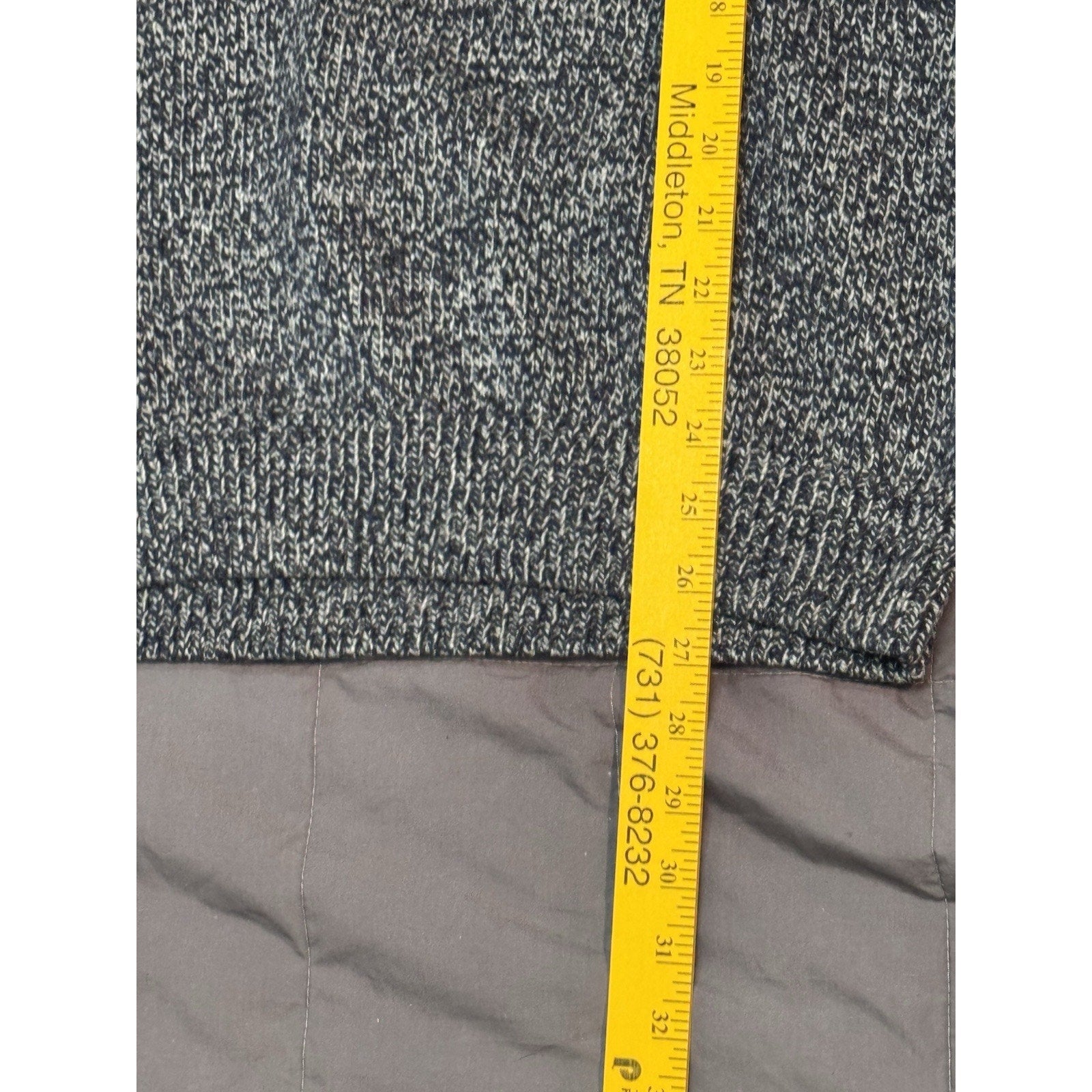 Old Navy Men’s Large Pullover Sweater Navy Blue Long Sleeve Button Neck