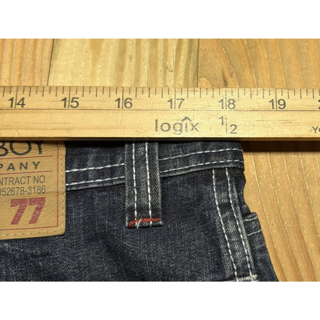 Vintage Bugle Boy Shorts Mens 36 Blue Denim Jorts Baggy Grunge Skater 90s Y2K