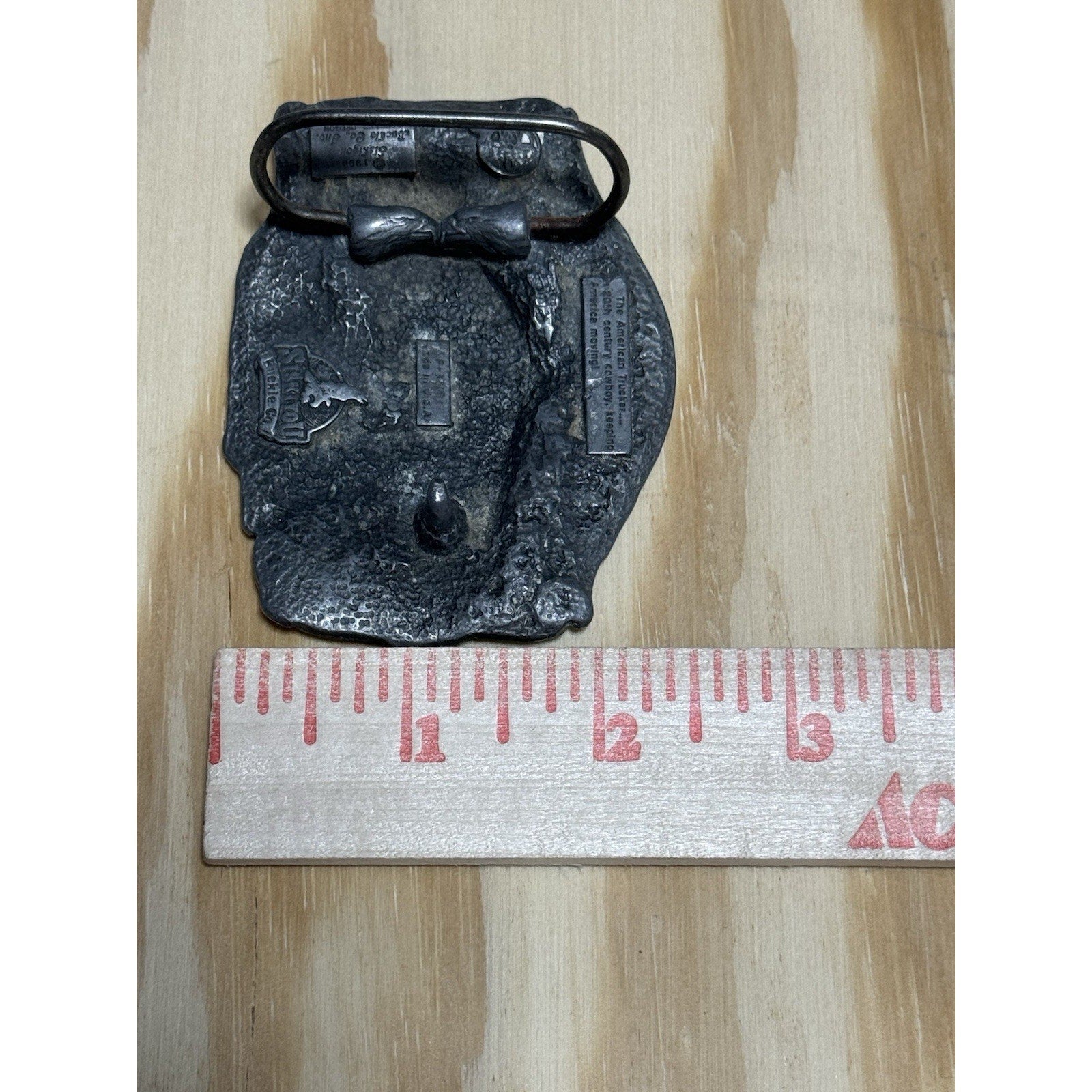 Siskiyou Buckle Co American Trucker Belt Buckle Big Rig Semi Truck Pewter USA
