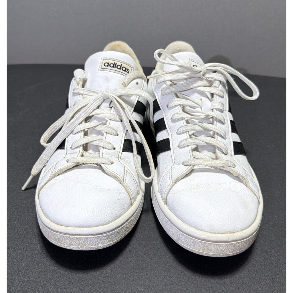 ADIDAS GRAND COURT 2.0 BLACK AND WHITE GENUINE AUTHENTIC VINTAGE SIZE 9.5 SHOES