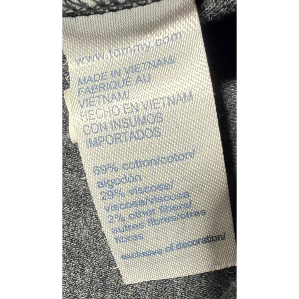 Tommy Hilfiger Quarter Zip Fleece Pullover Men's Large Gray Gorpcore