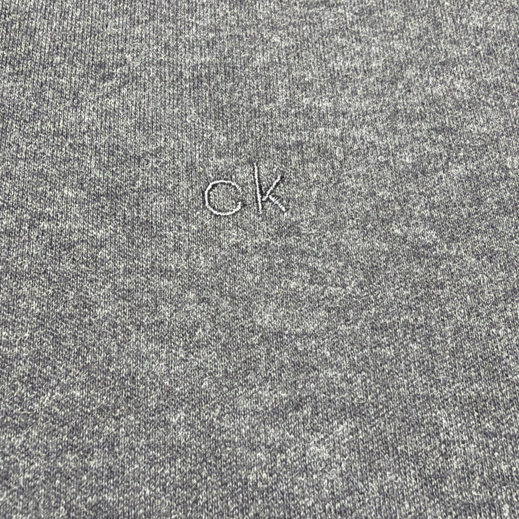 Calvin Klein Men's S/S Liquid Touch Logo Polo Slim Fit Shirt Size L Dark Grey