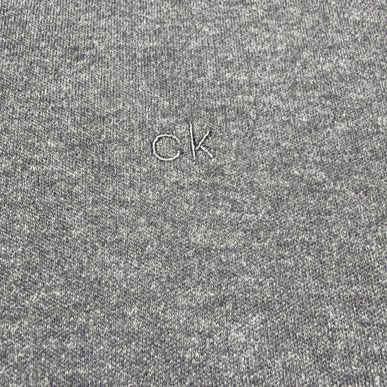 Calvin Klein Men's S/S Liquid Touch Logo Polo Slim Fit Shirt Size L Dark Grey