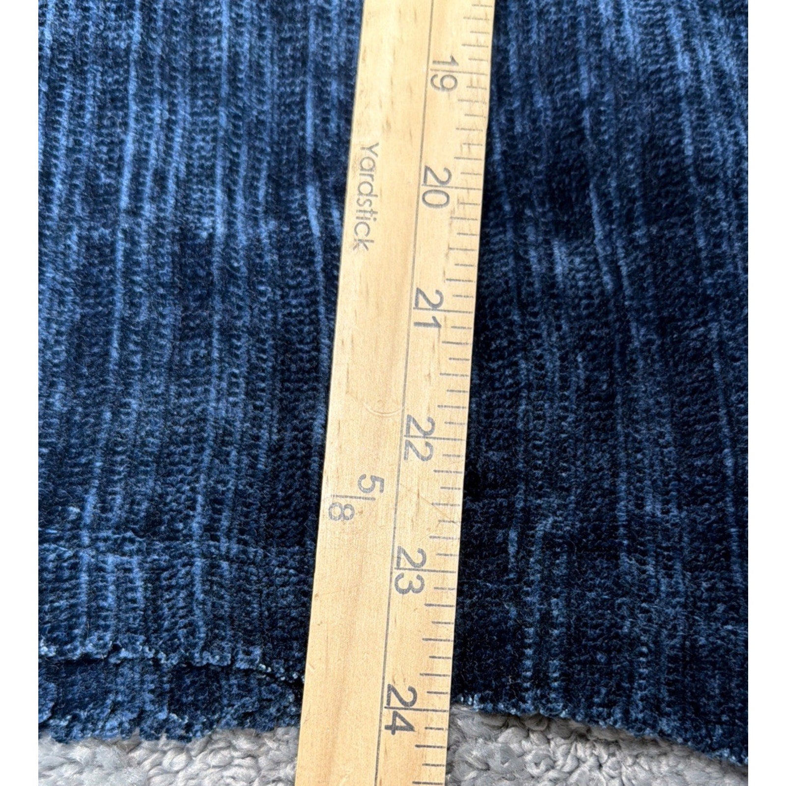 Umgee USA L Blue Velour Long Sleeve Tunic Blouse Babydoll Boho Fairy Romantic