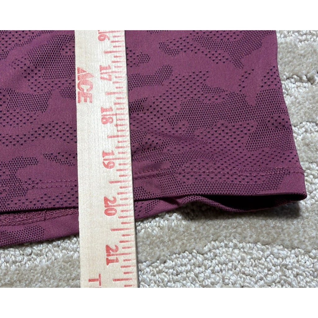 Spyder Active Wear Outdoor Athletic Women Purple Crop Shirt Size Medium￼