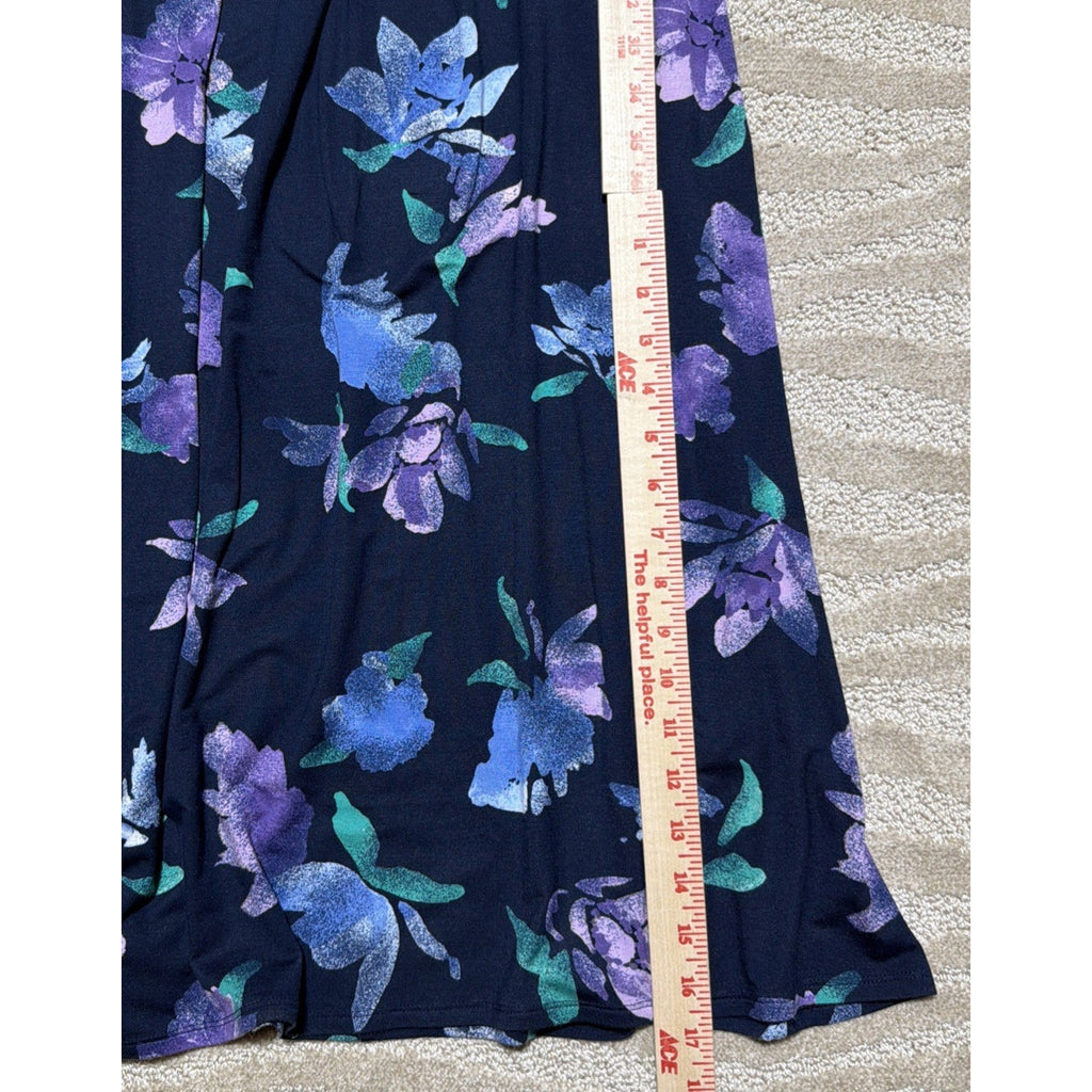 NWT Womens A Glow Maternity Tied Maxi Dress Size Medium Floral Long Stretch