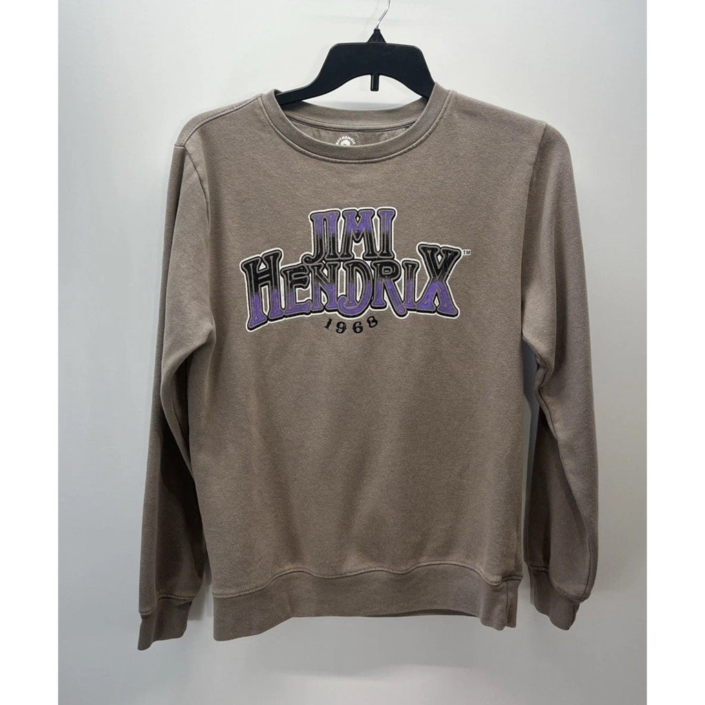 Licensed Authentic Jimi Hendrix Sweatshirt Tan SZ M