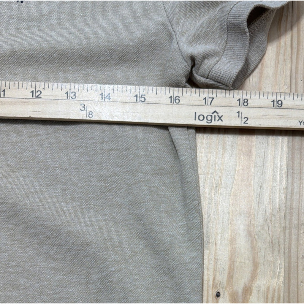 US Polo Assn USPA Collared Polo Shirt Biege Boys Youth Size Large