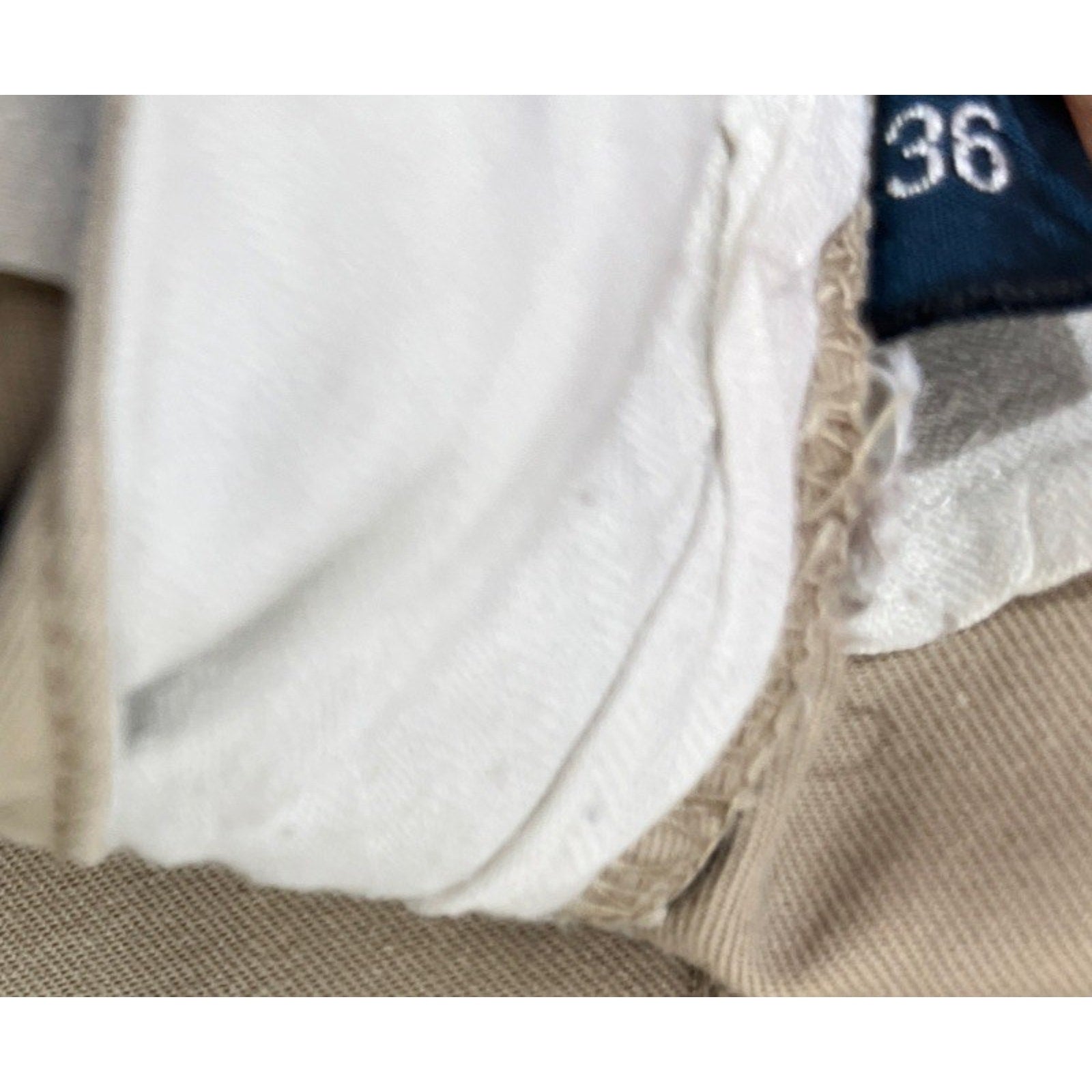 Polo Ralph Lauren Chino Shorts Mens 36 Khaki Blue Pony Classic Fit