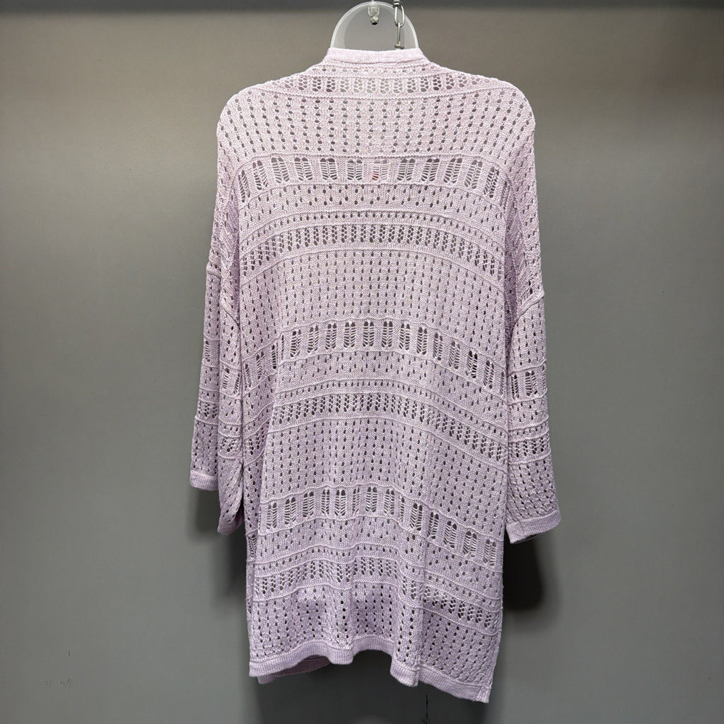 Maurices Lavender Open Front Long Sleeve Cardigan Sweater Womans Size XL NWT