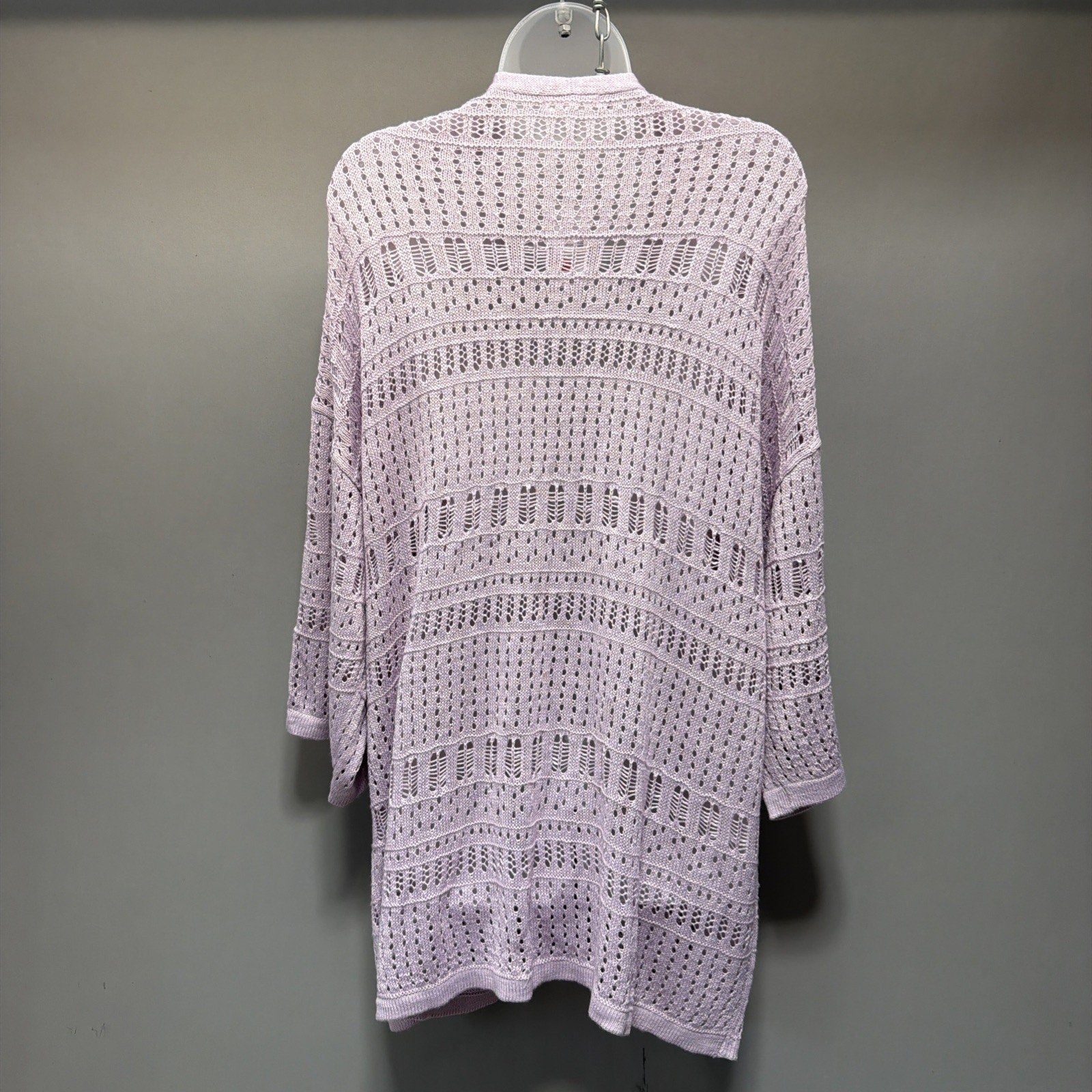 Maurices Lavender Open Front Long Sleeve Cardigan Sweater Womans Size XL NWT