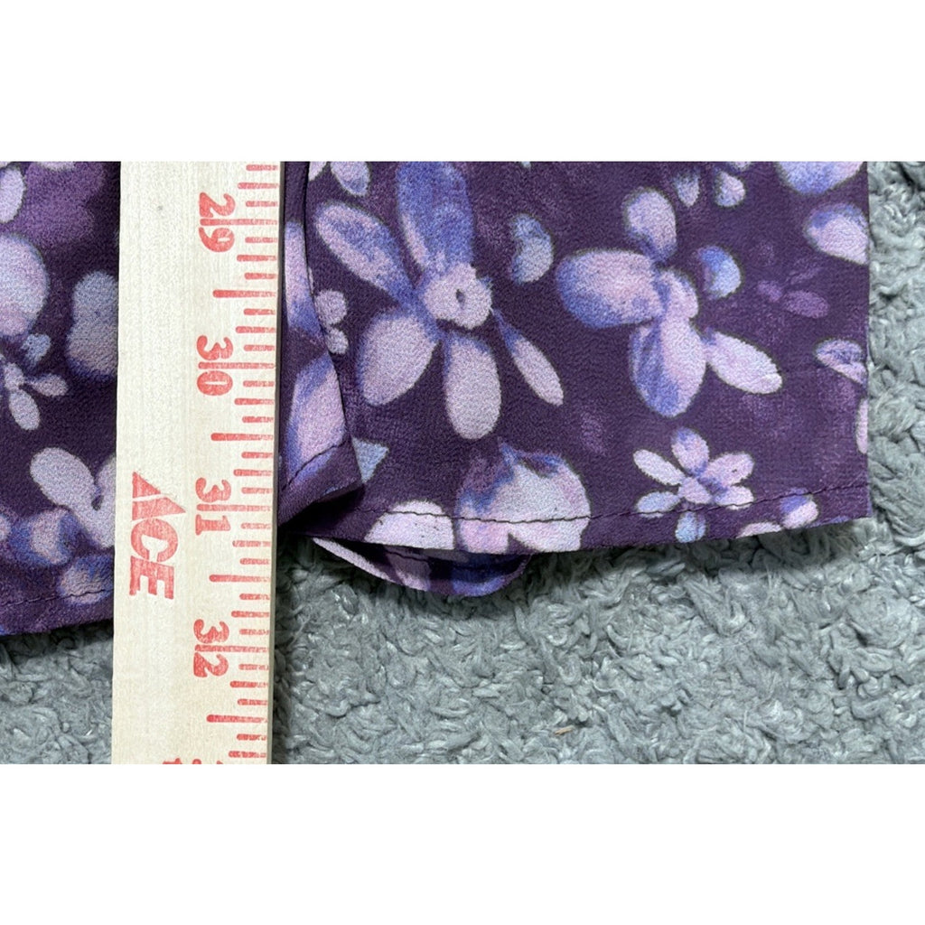 Wild Fable Purple Lined Floral Mini Dress Size M NWT